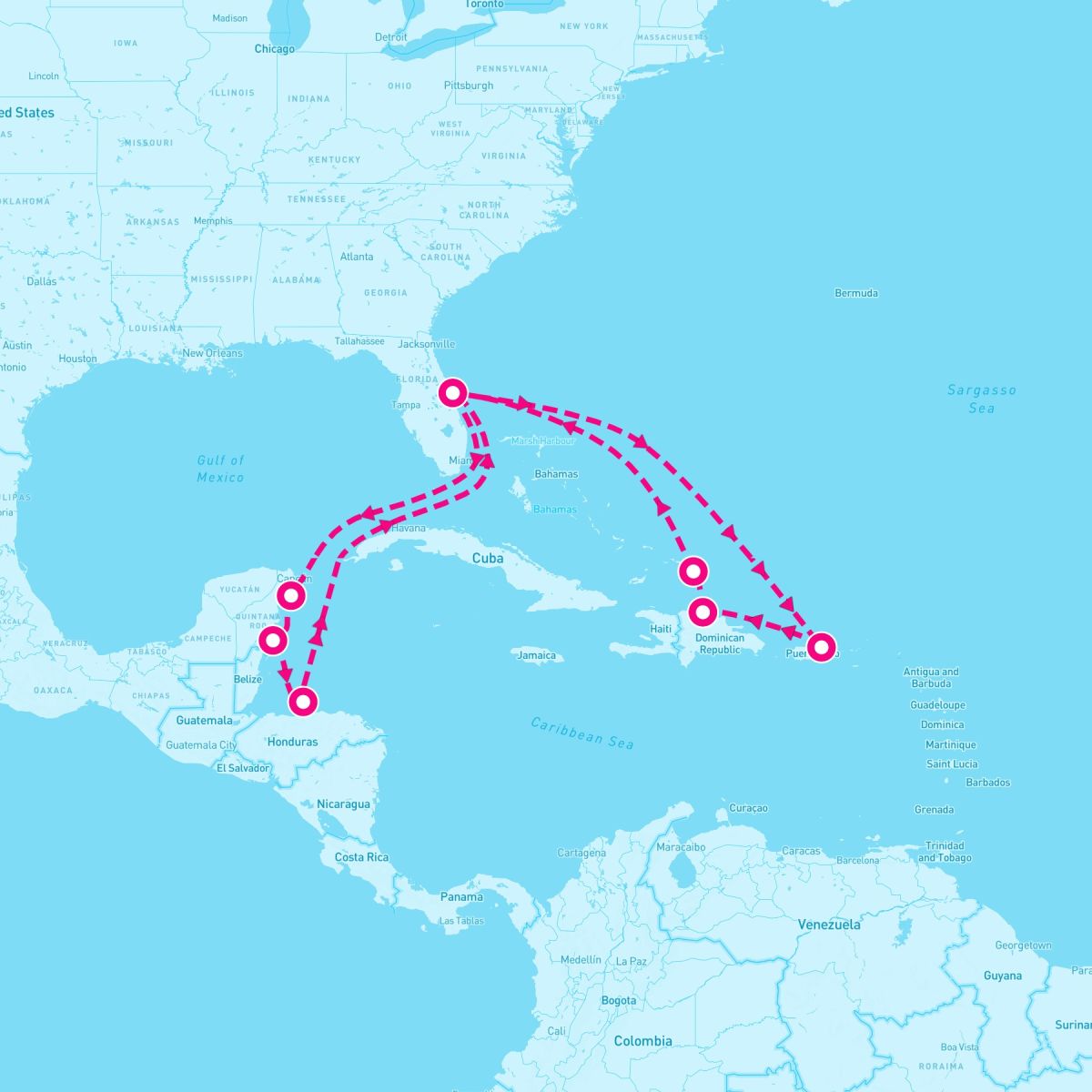 14 Night Eastern/Western Caribbean Adventurer (Port Canaveral Roundtrip)