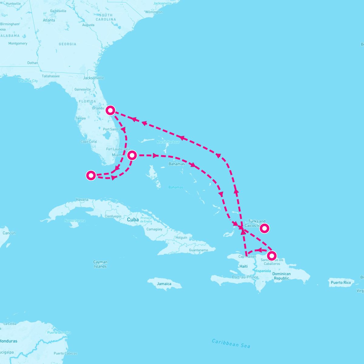 7 Night Key West Bahamas & Grand Turk (Port Canaveral Roundtrip)