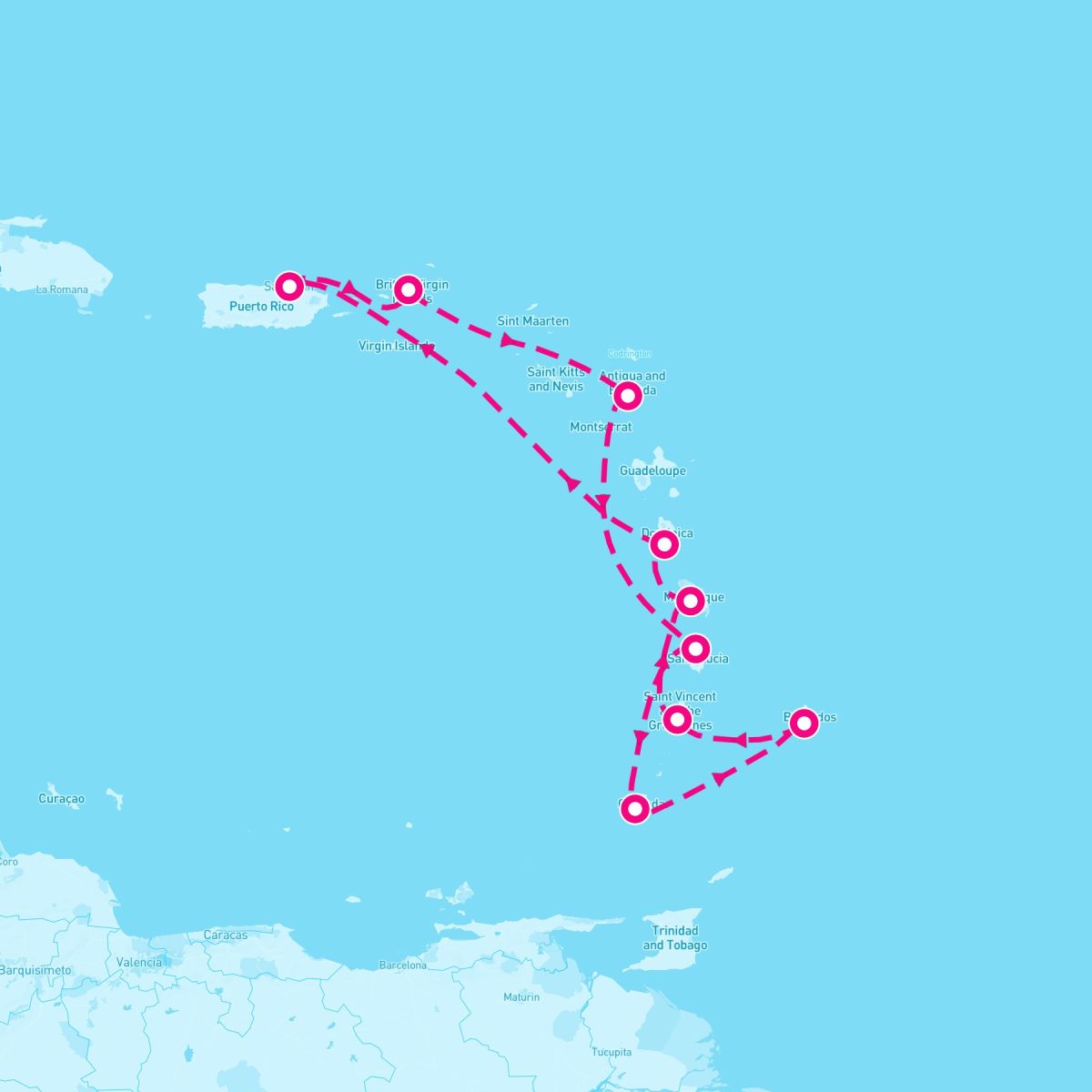 11 Night Southern Caribbean Intensive (San Juan Roundtrip)