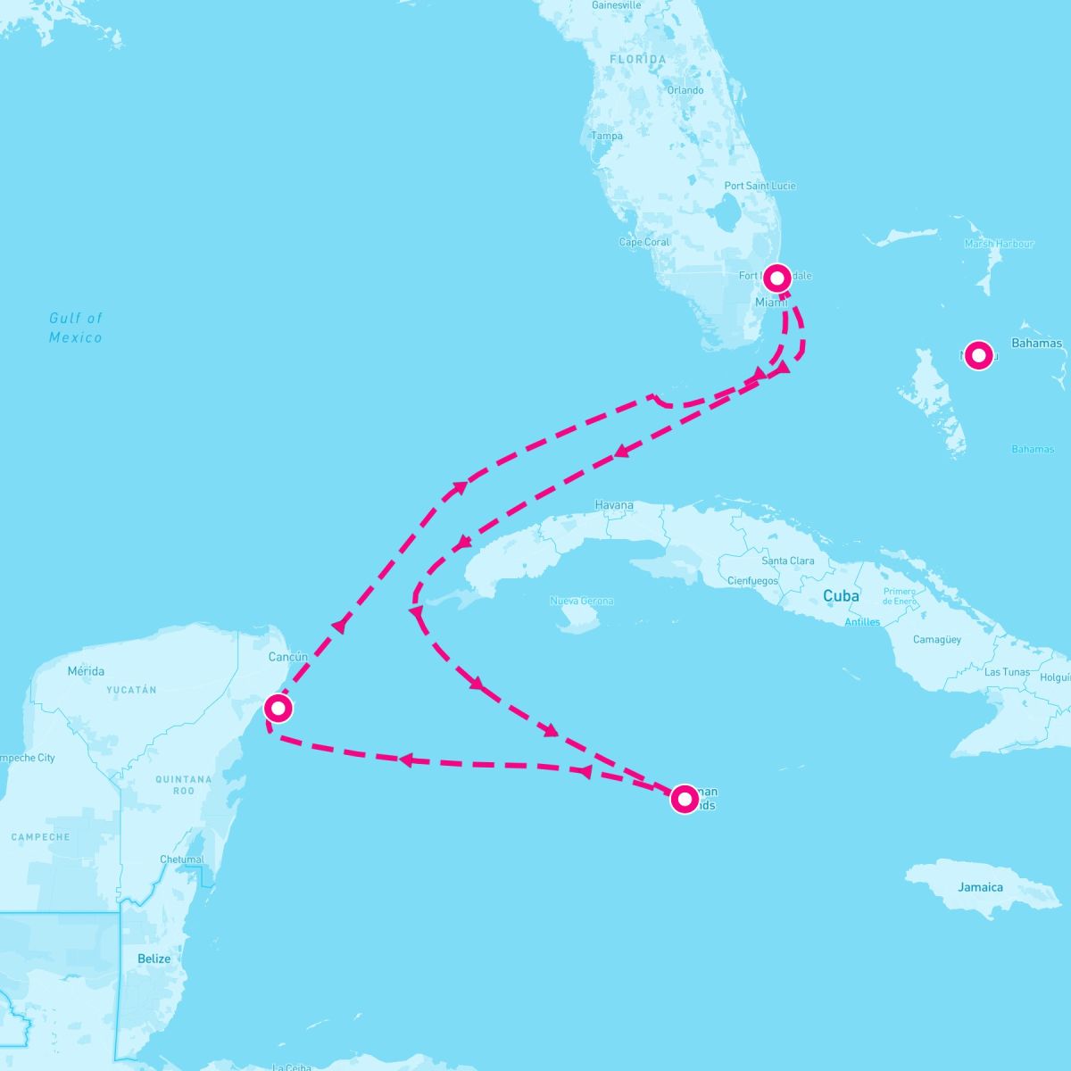 6 Night Grand Cayman Mexico & Key West (Ft. Lauderdale Roundtrip)