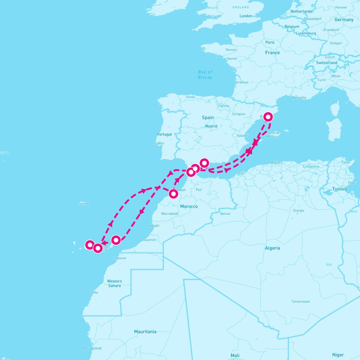 12 Night Canaries Spain & Morocco (Barcelona Roundtrip)