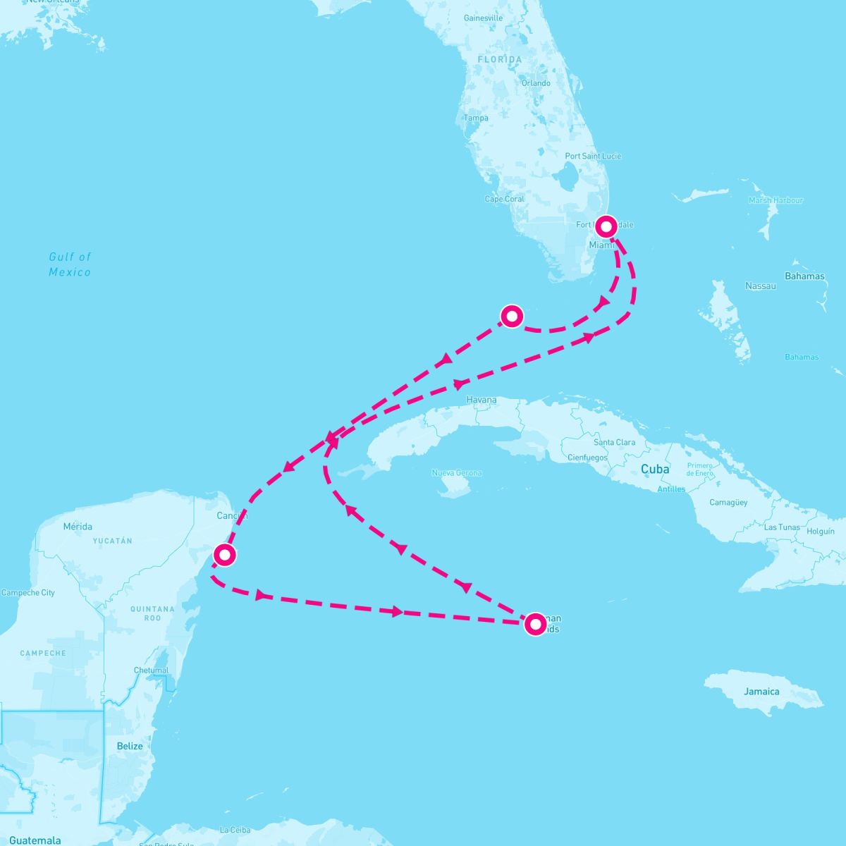 6 Night Cayman Mexico & Bahamas (Ft. Lauderdale Roundtrip)