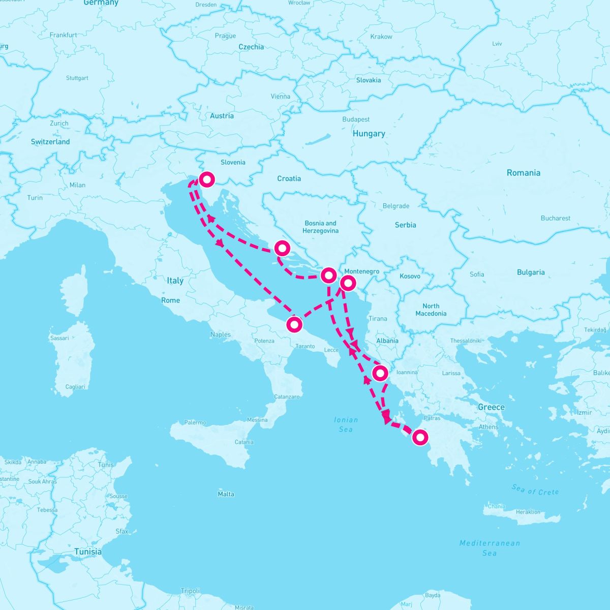 7 Night Eastern Mediterranean (Trieste Roundtrip)