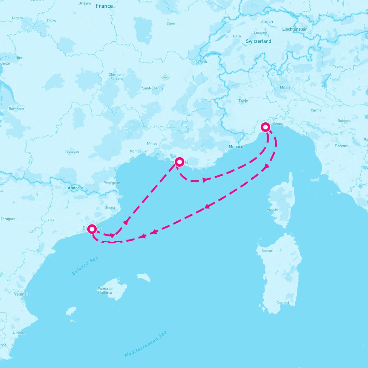 4 Night Western Mediterranean (Barcelona Roundtrip)