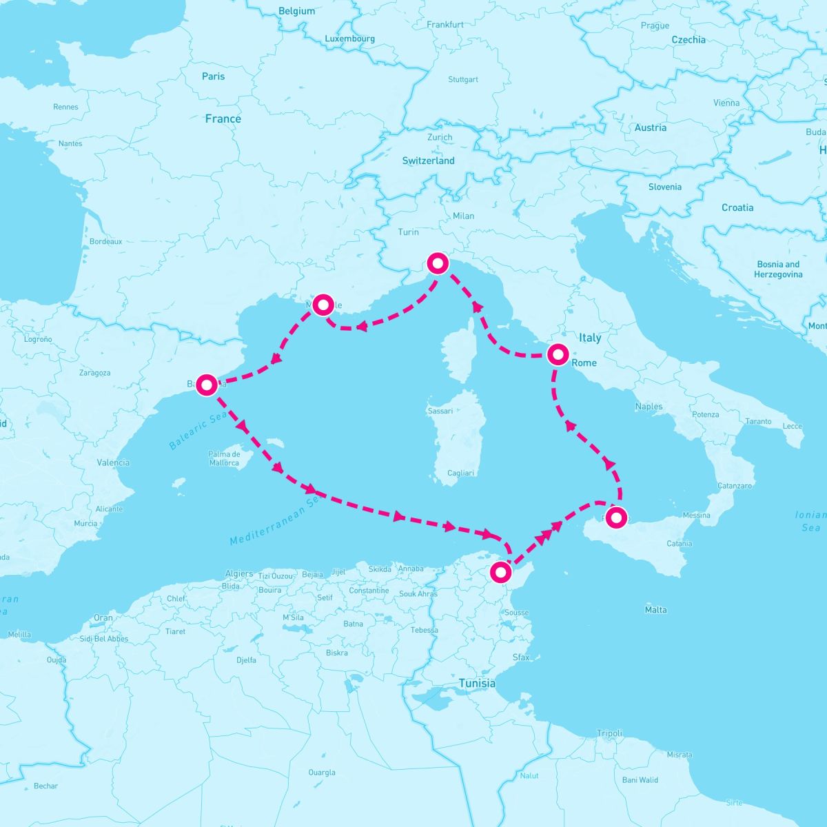 7 Night Western Mediterranean (Barcelona Roundtrip)