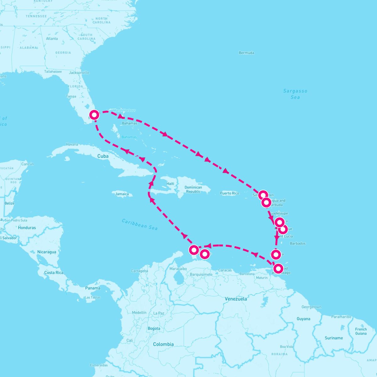 14 Night Circle Caribbean (Ft. Lauderdale Roundtrip)