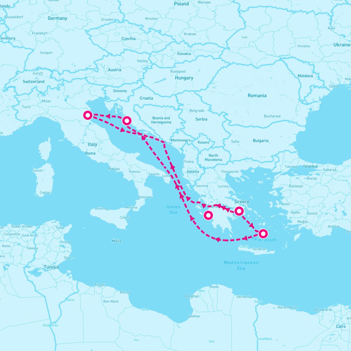 7 Night Greece & Croatia (Ravenna Roundtrip)