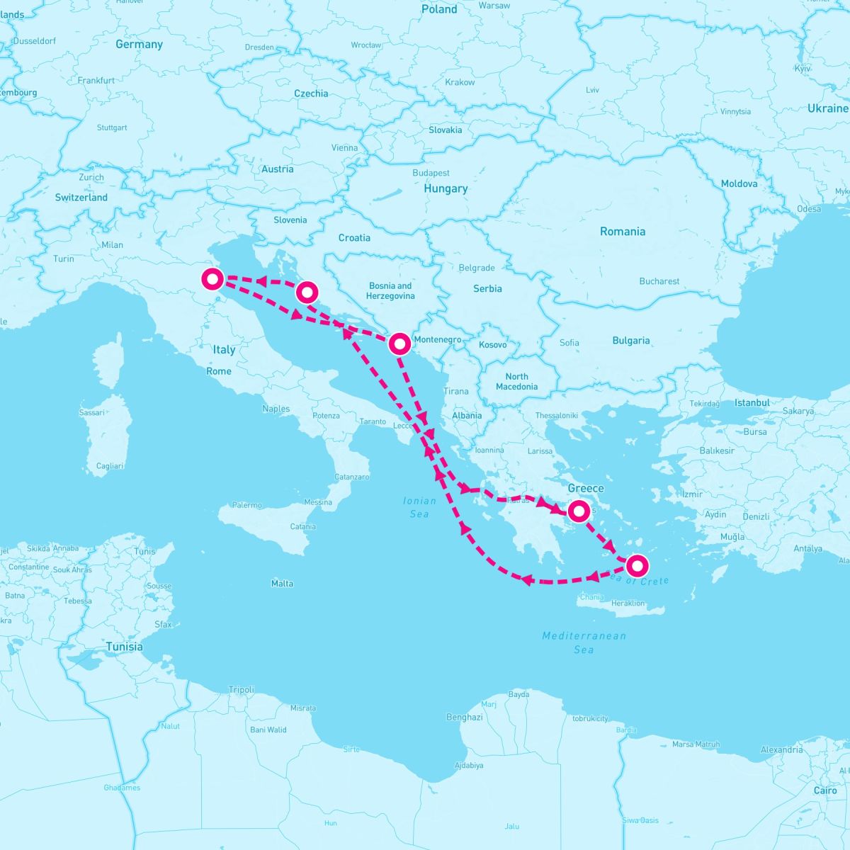 7 Night Greece & Croatia (Ravenna Roundtrip)