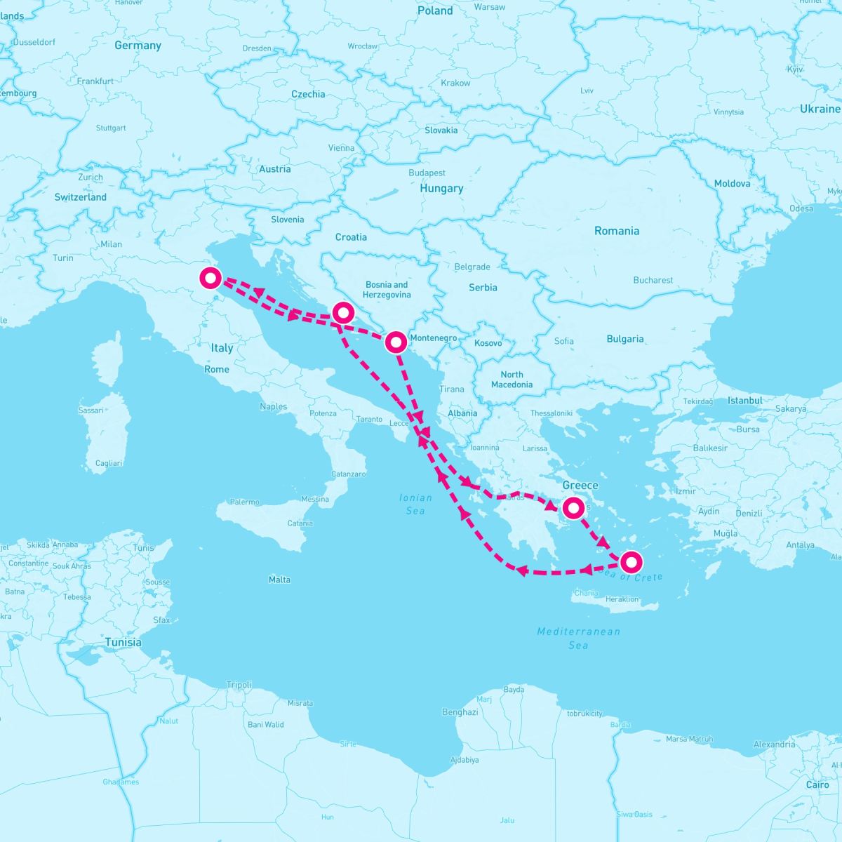 7 Night Greece & Croatia (Ravenna Roundtrip)