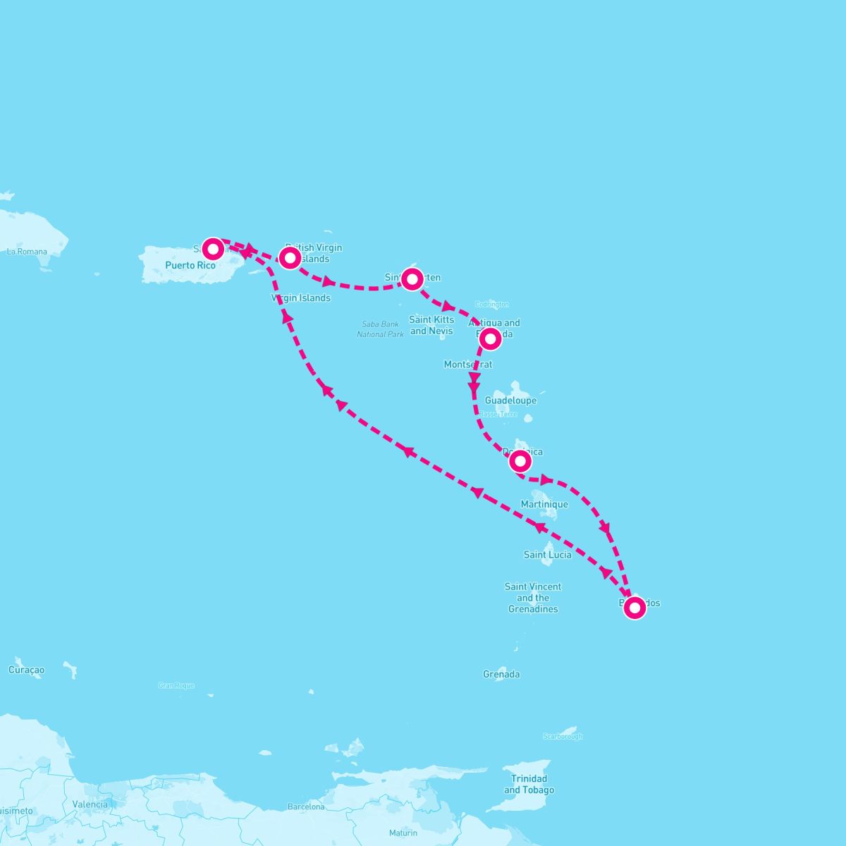 7 Night Southern Caribbean With Barbados (San Juan Roundtrip)
