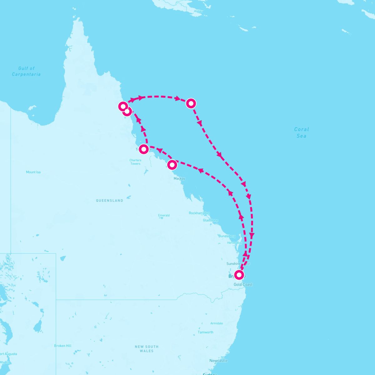 8 Night Queensland (Brisbane Roundtrip)