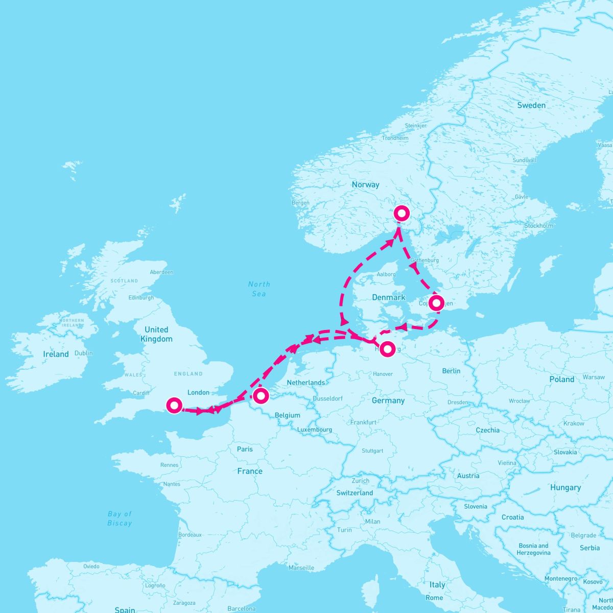 8 Night Northern City Escapes (Southampton Roundtrip)