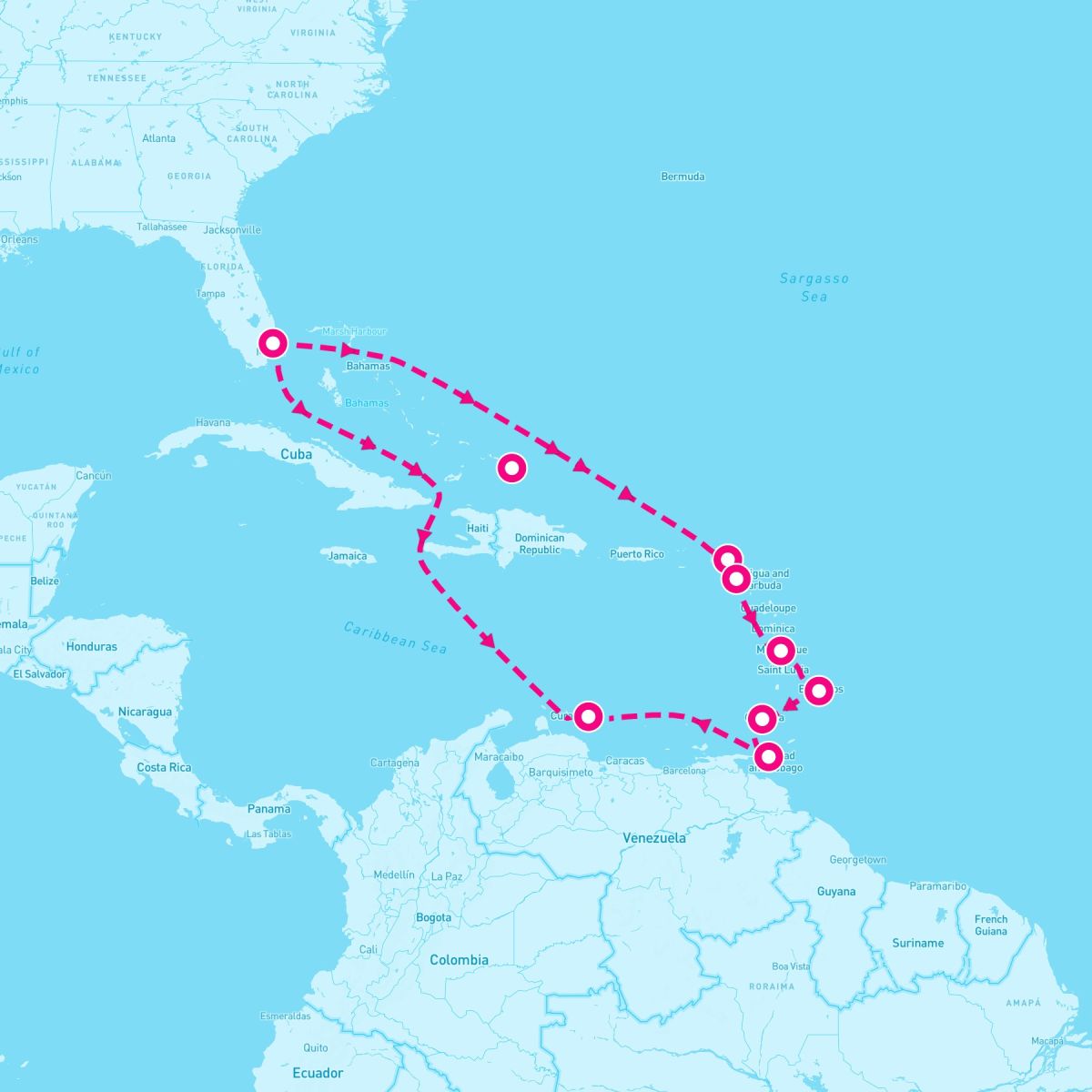 14 Night Circle Caribbean (Ft. Lauderdale Roundtrip)