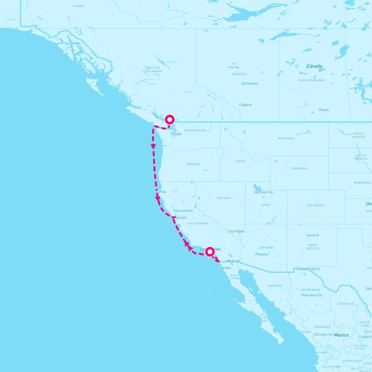 7 Night Pacific Wine Country (Vancouver To Los Angeles)