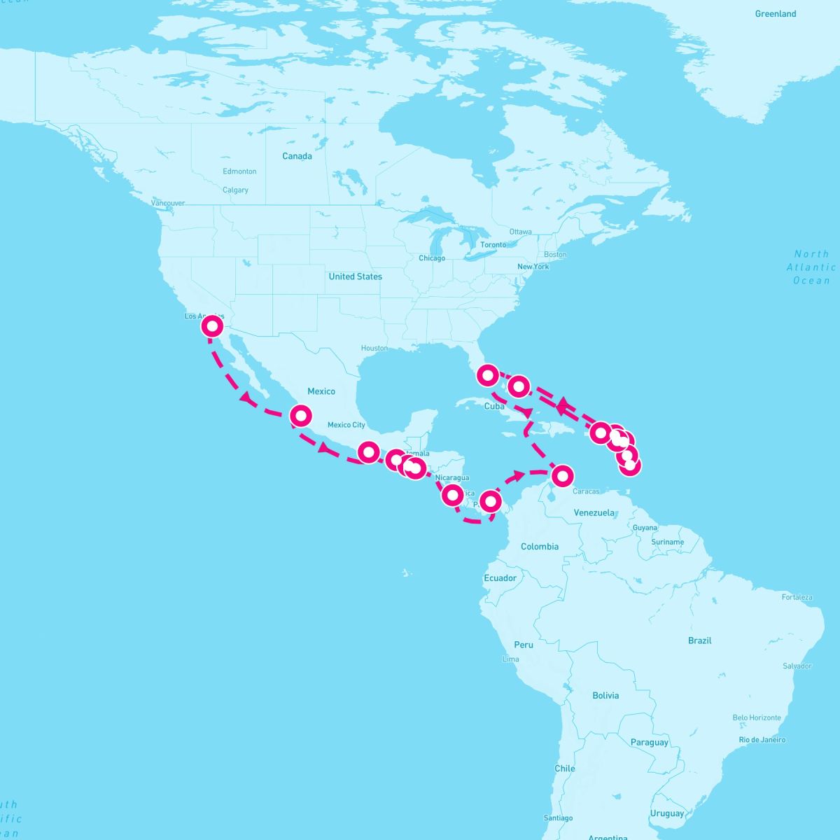 28 Night Panama Canal & Eastern Caribbean (San Diego To Ft. Lauderdale)