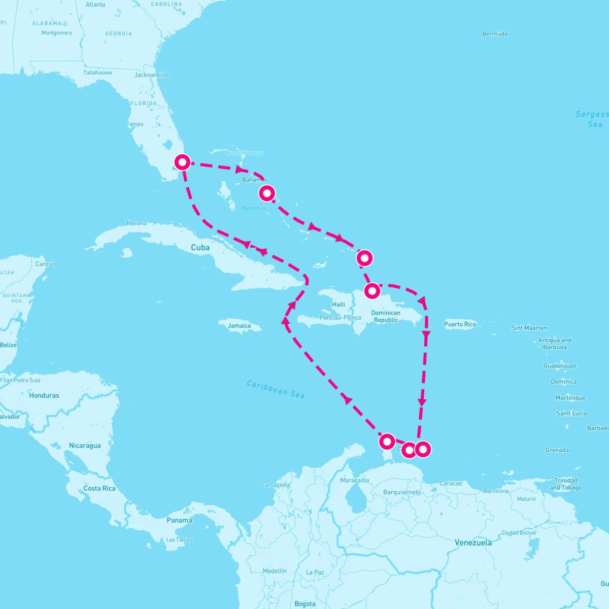 10 Night Southern Caribbean Seafarer (Ft. Lauderdale Roundtrip)