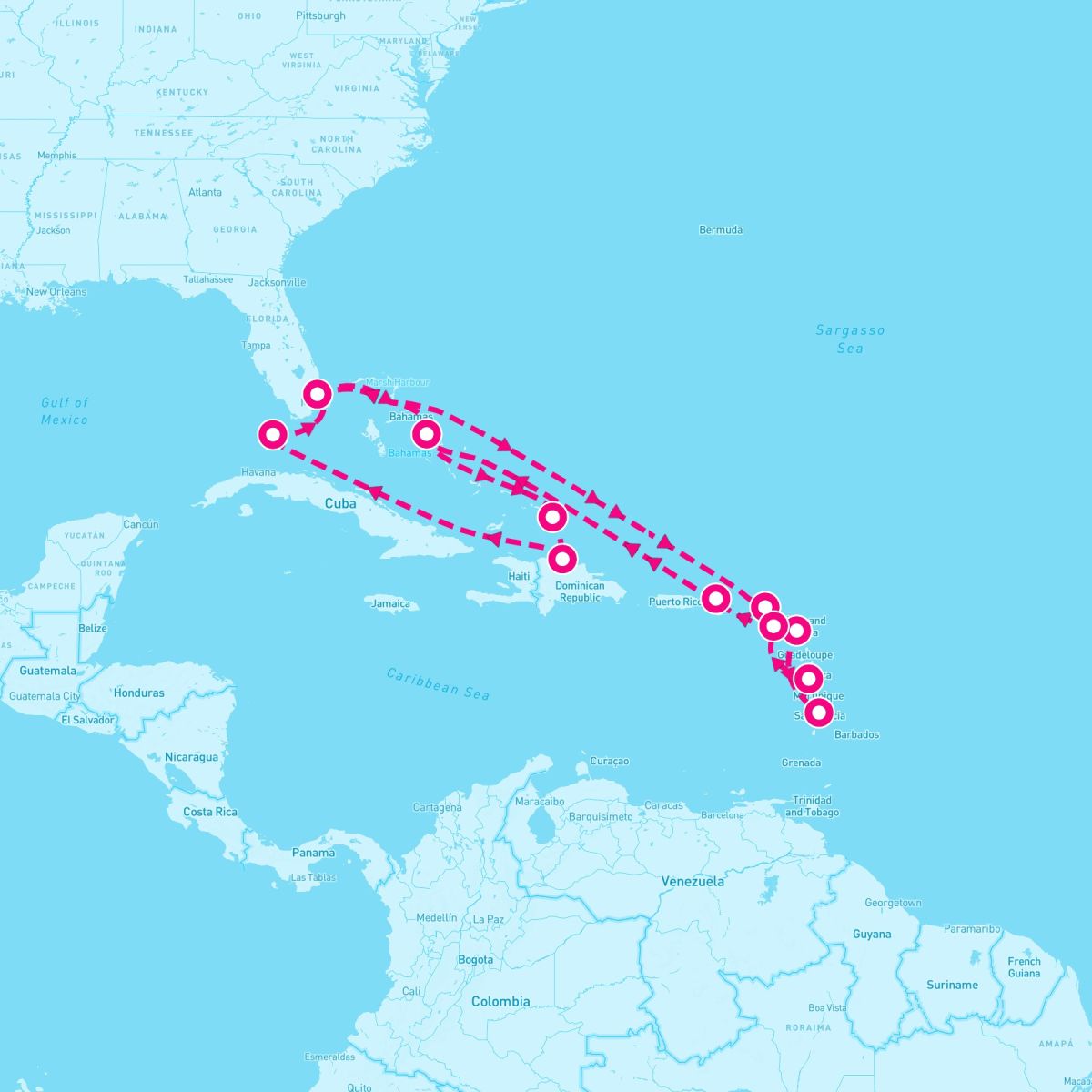 18 Night Eastern Wayfarer / Tropical Caribbean Holiday (Ft. Lauderdale Roundtrip)