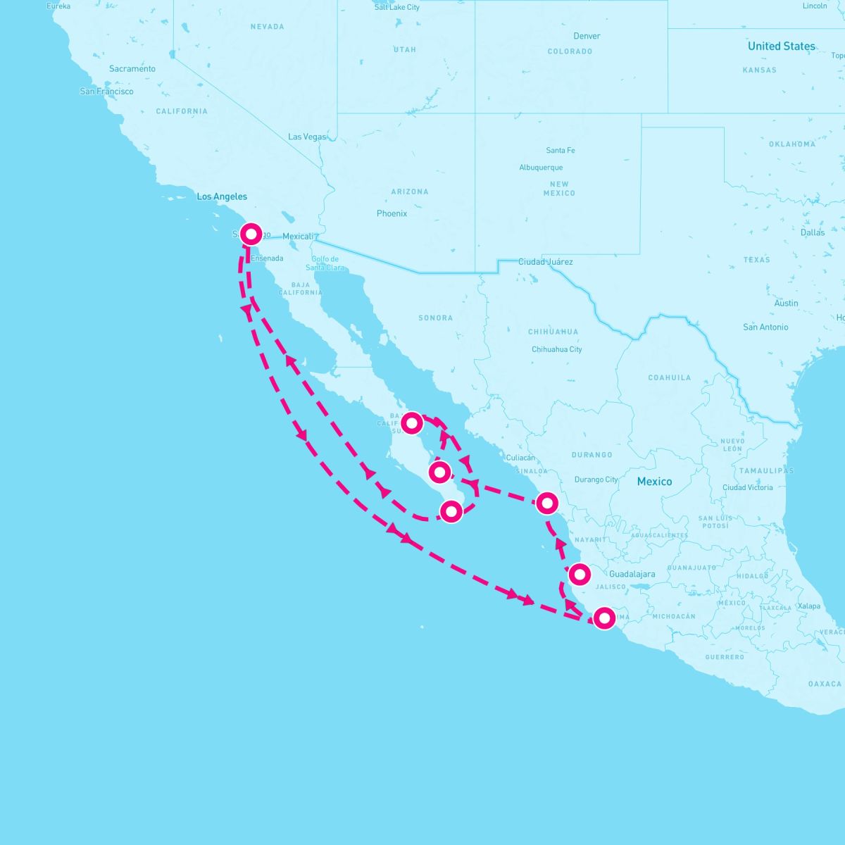 11 Night Mexican Riviera & Sea Of Cortez (San Diego Roundtrip)