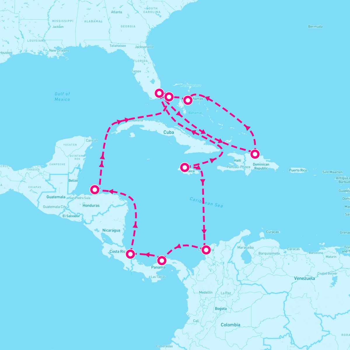 18 Night Caribbean & Bahamas (Miami Roundtrip)