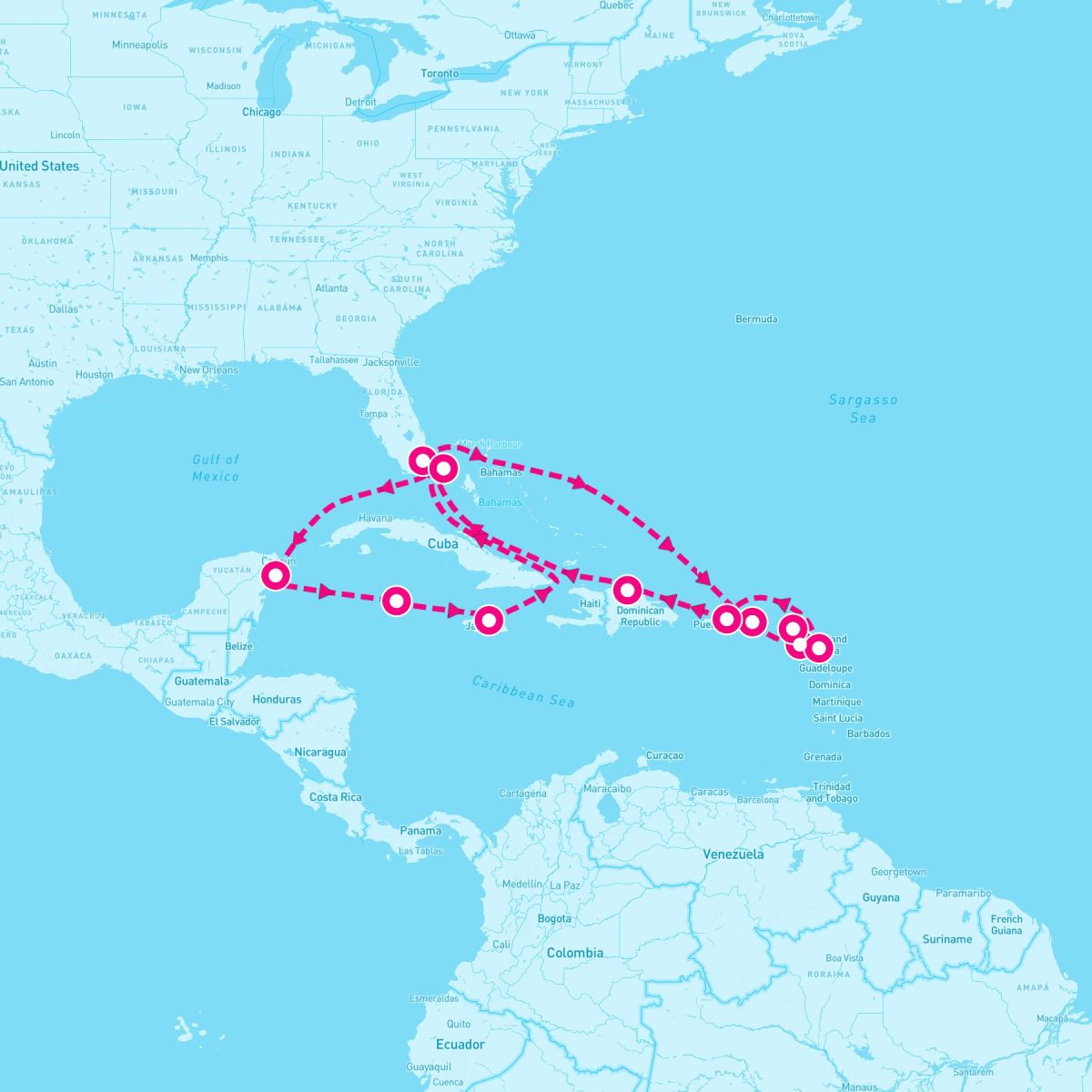 17 Night Caribbean & Bahamas (Miami Roundtrip)