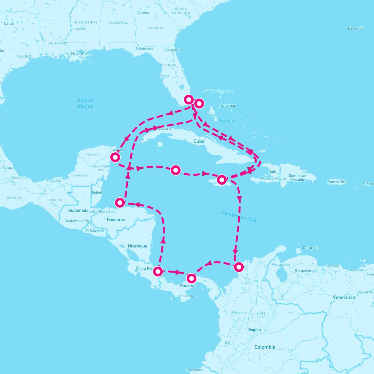18 Night Caribbean & Bahamas (Miami Roundtrip)