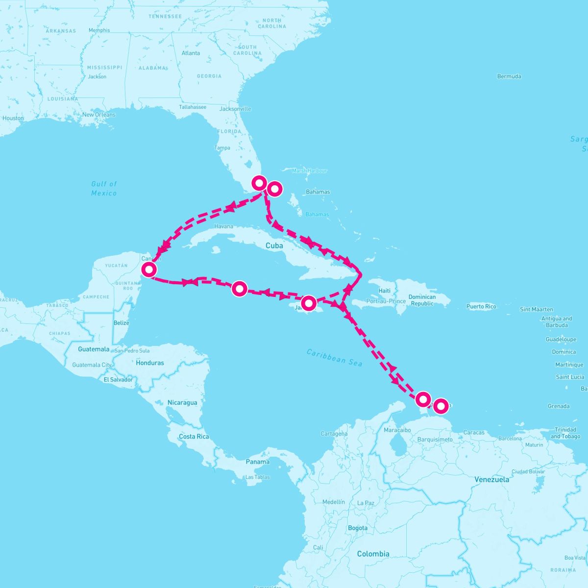 17 Night Caribbean & Bahamas (Miami Roundtrip)