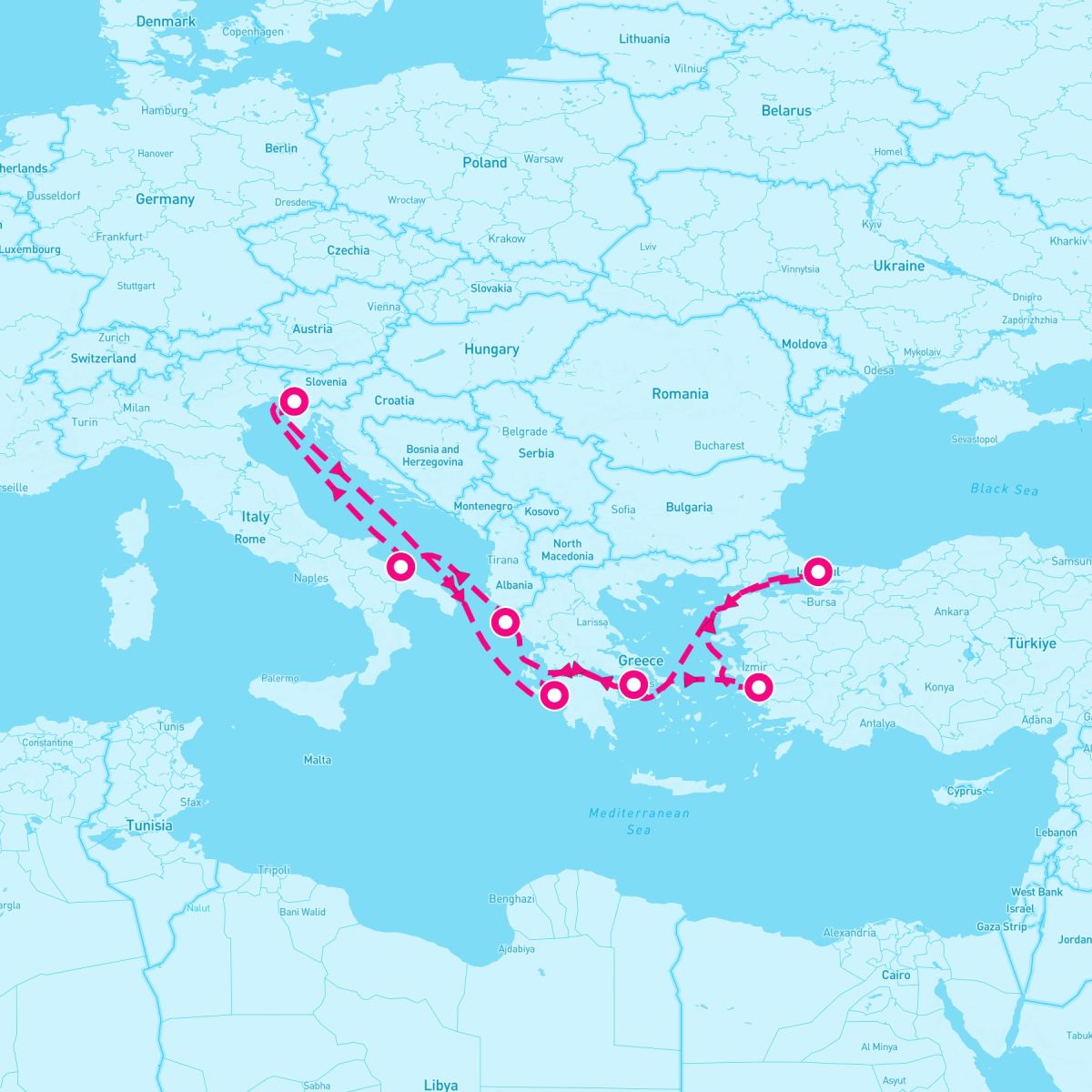 Mediterranean from Istanbul