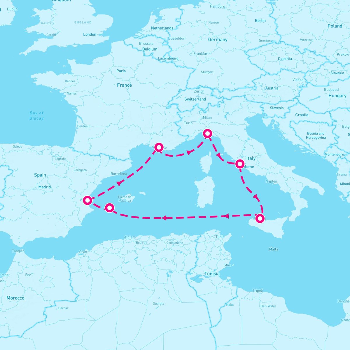 7 Night Western Mediterranean (Rome Roundtrip)