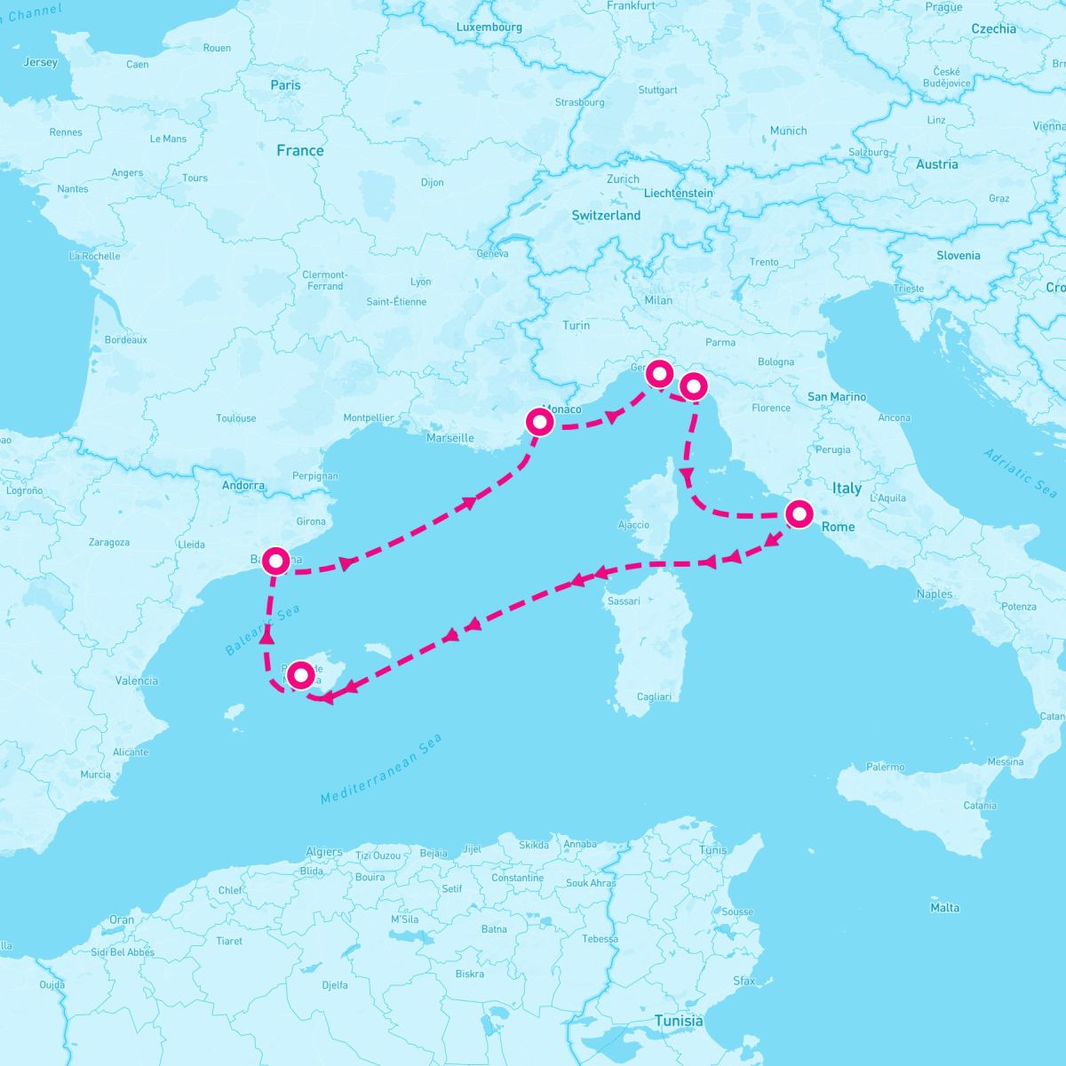 7 Night Western Mediterranean (Rome Roundtrip)