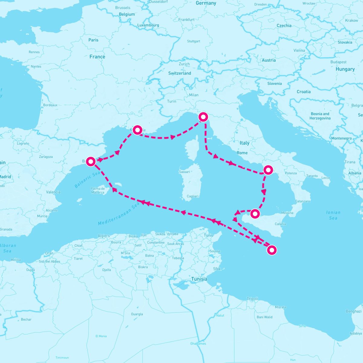 7 Night Western Mediterranean (Valletta Roundtrip)