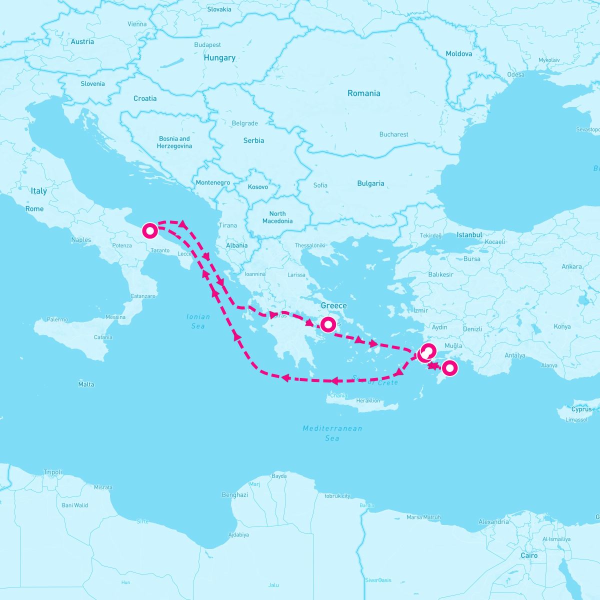 7 Night Eastern Mediterranean (Athens Roundtrip)