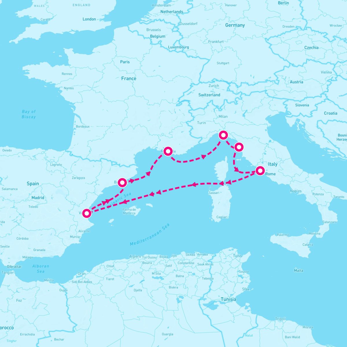 7 Night Western Mediterranean (Barcelona Roundtrip)