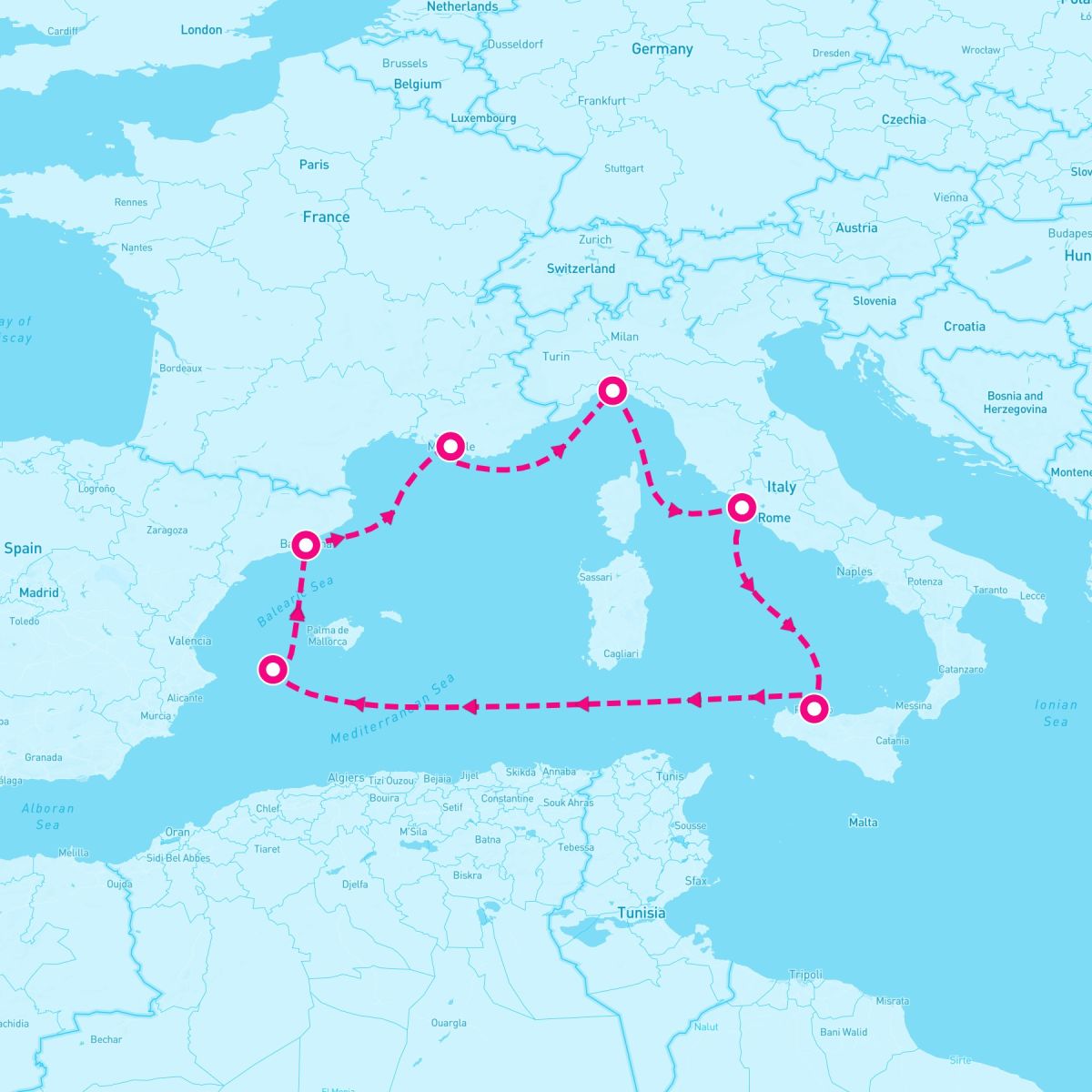 7 Night Western Mediterranean (Marseille Roundtrip)