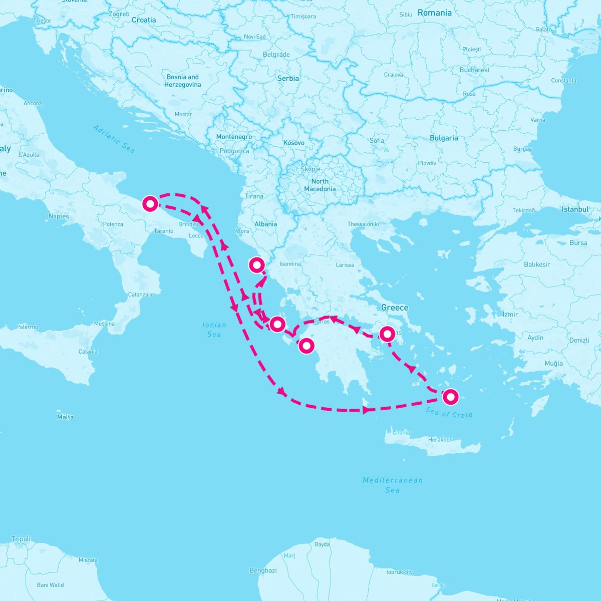 7 Night Eastern Mediterranean (Athens Roundtrip)