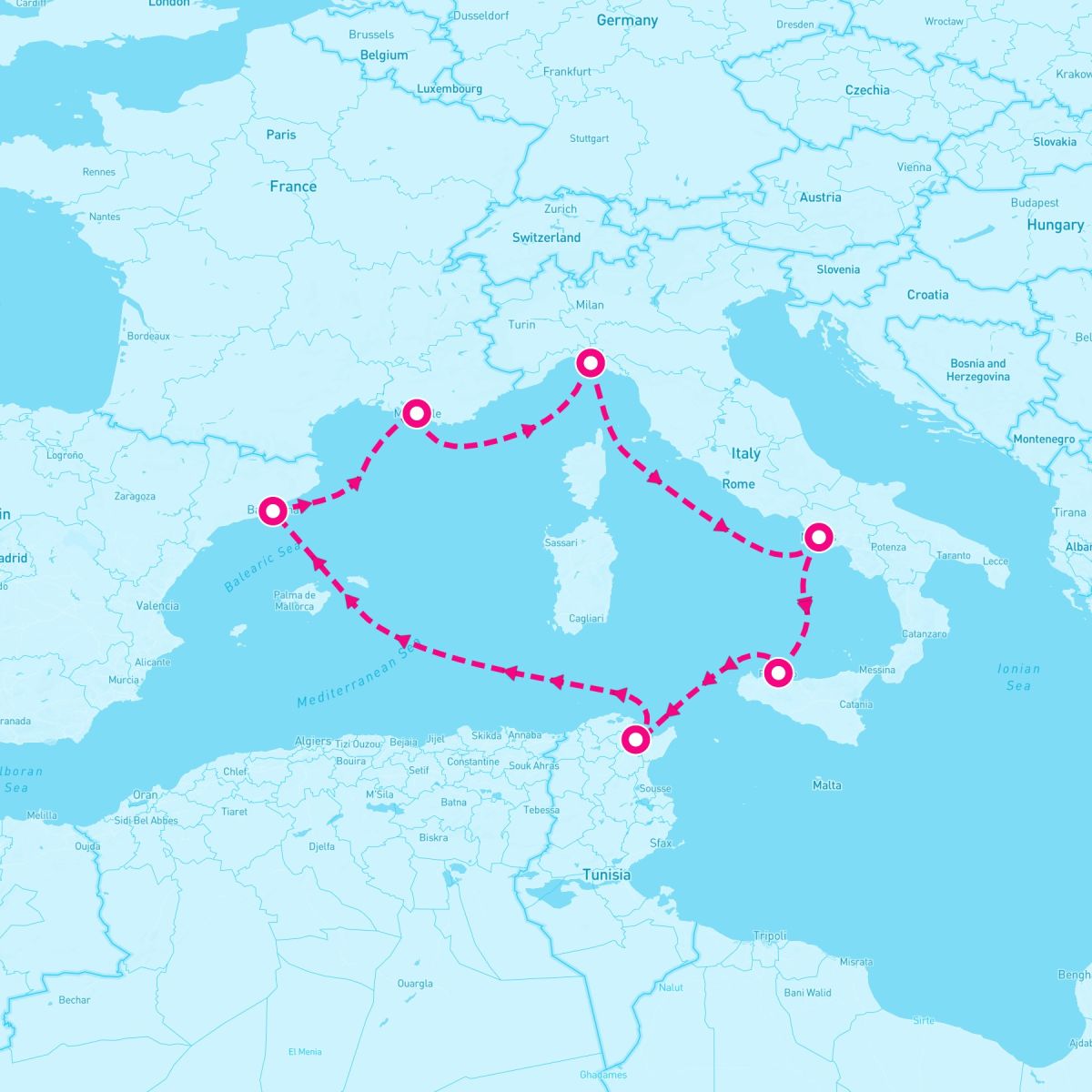7 Night Western Mediterranean (Marseille Roundtrip)