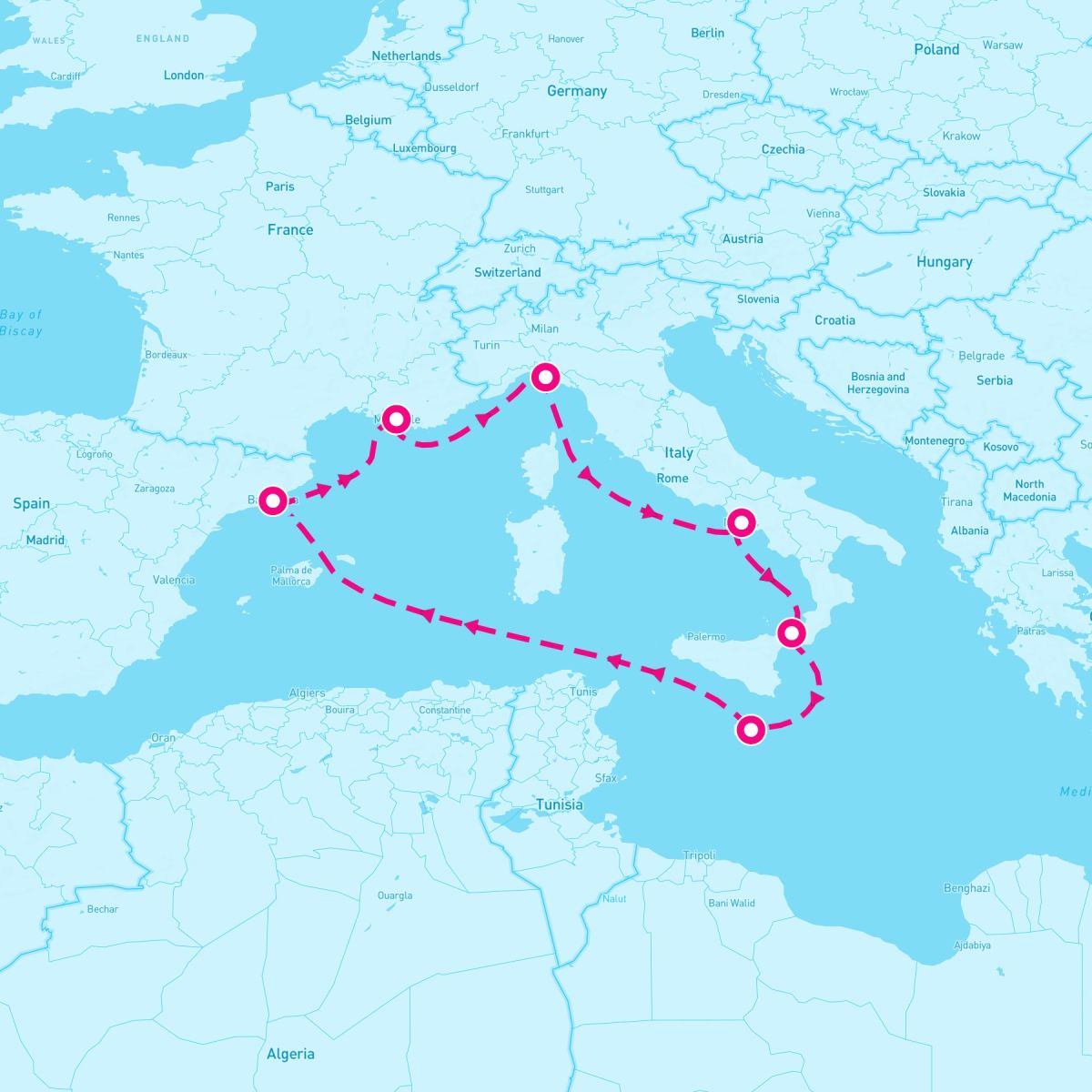 7 Night Western Mediterranean (Barcelona Roundtrip)