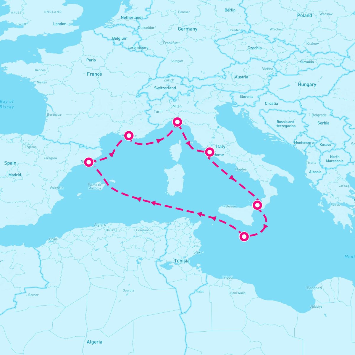 7 Night Western Mediterranean (Barcelona Roundtrip)