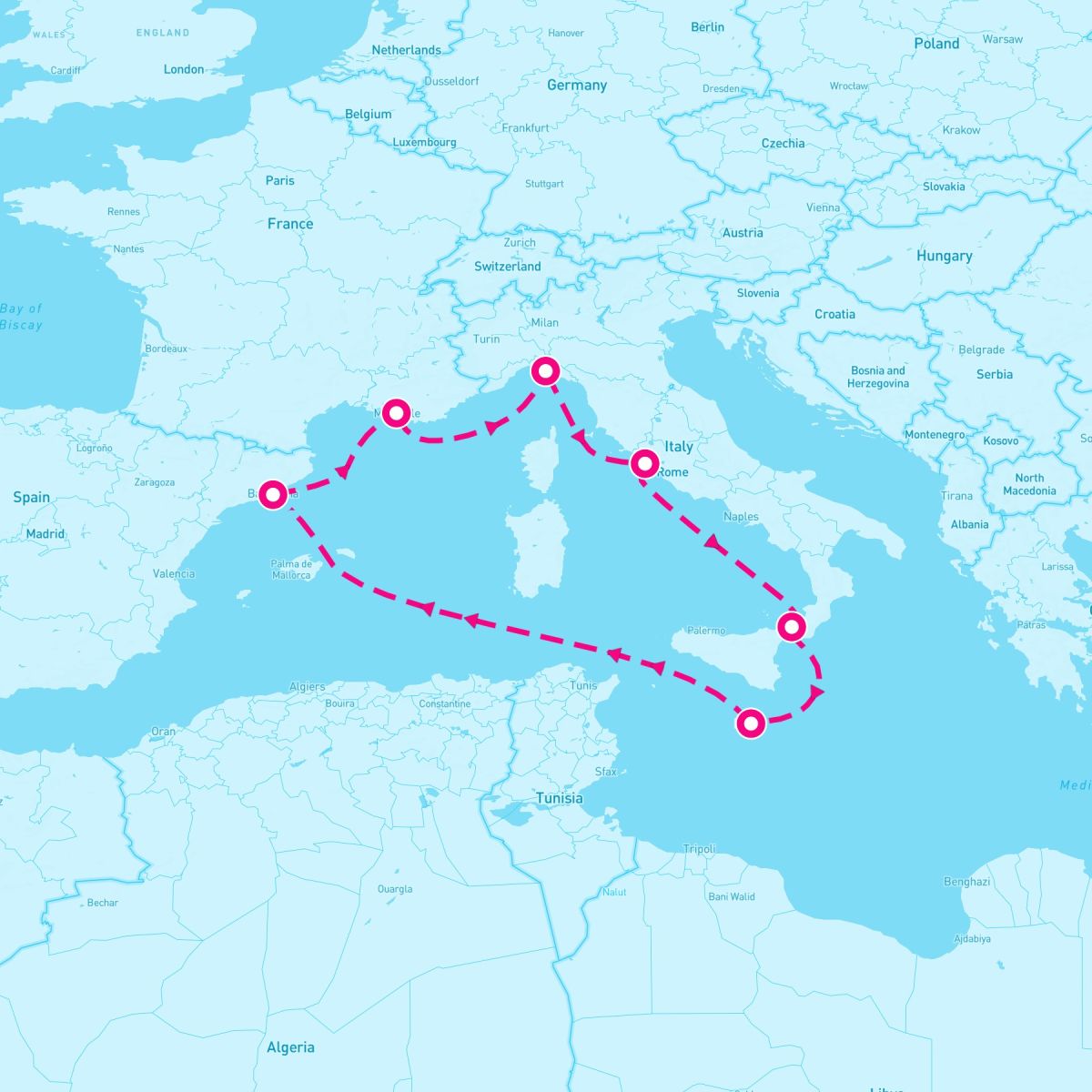 7 Night Western Mediterranean (Rome Roundtrip)