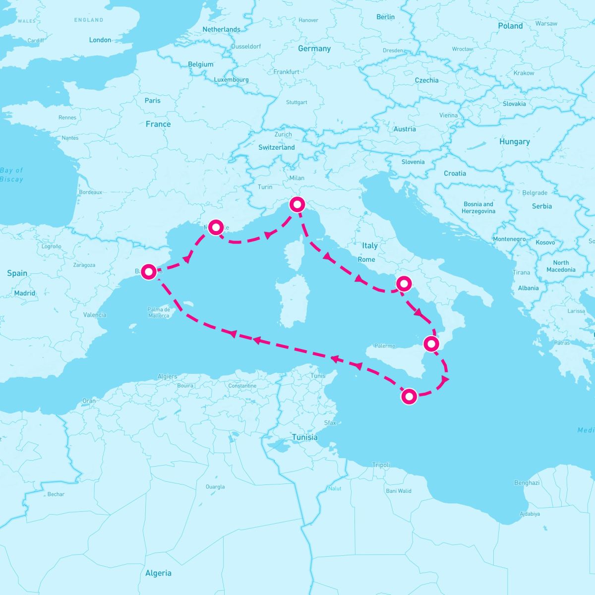 7 Night Western Mediterranean (Naples Roundtrip)