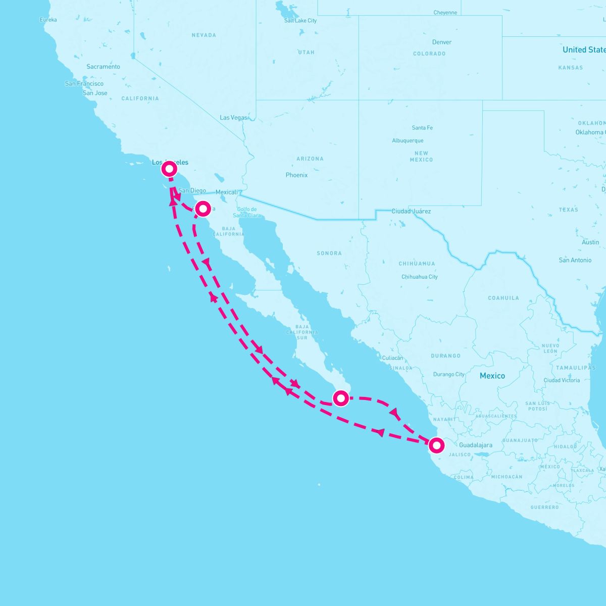 7 Night Ensenada Cabo & Vallarta (Los Angeles Roundtrip)