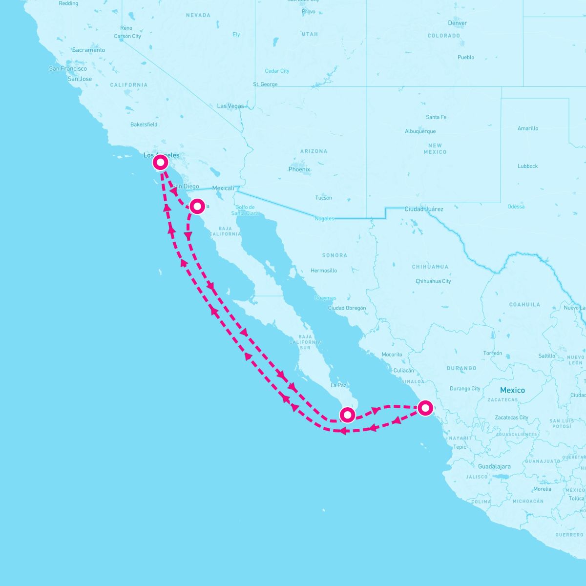 7 Night Ensenada Cabo & Mazatlan (Los Angeles Roundtrip)