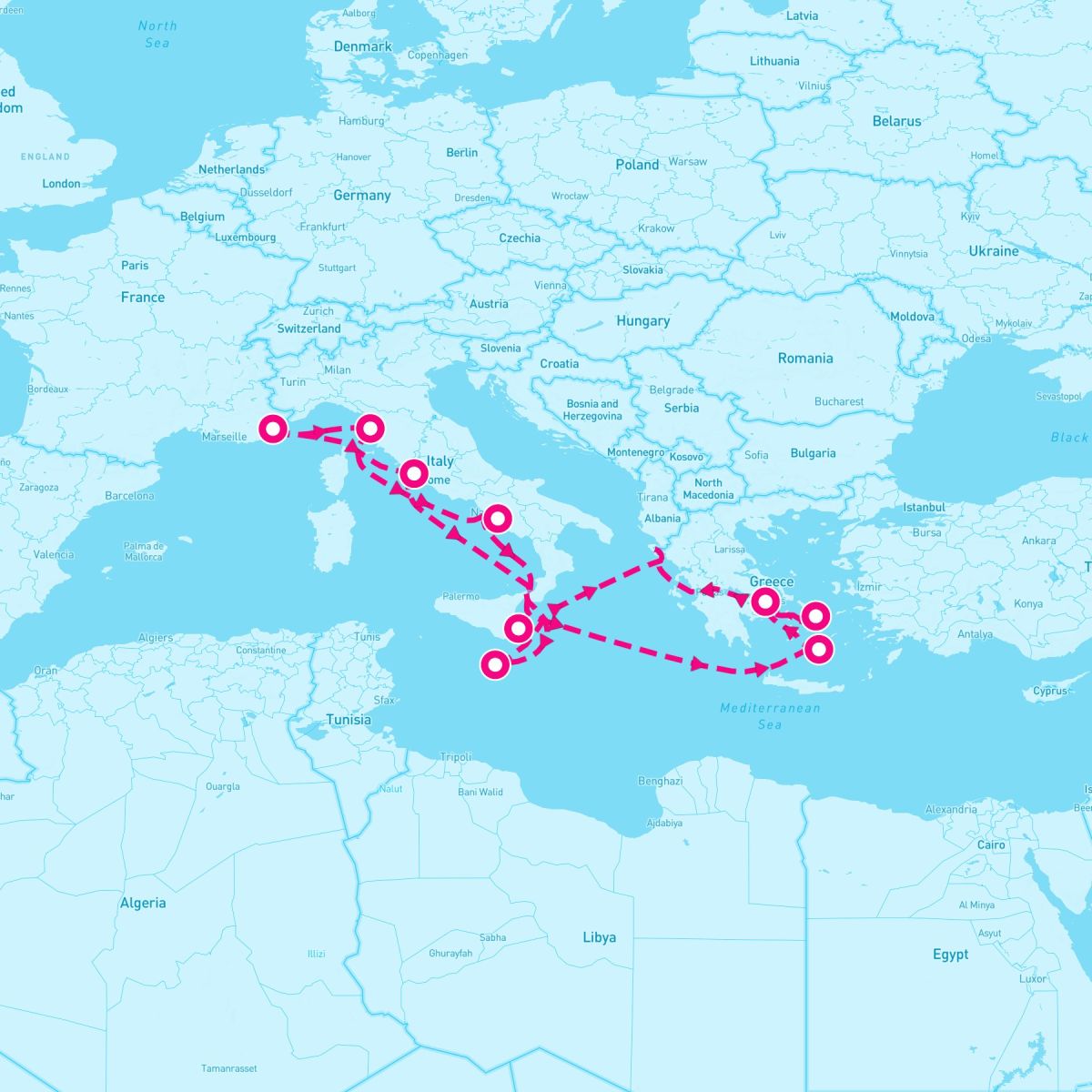11 Night Greek Isles: Santorini Athens & Florence (Rome Roundtrip)