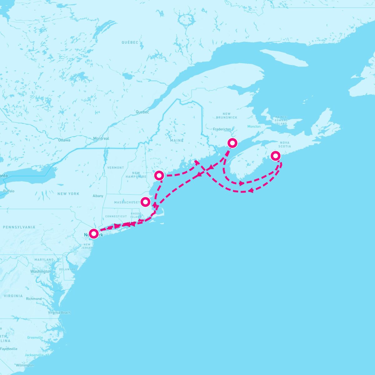 7 Night Canada & New England: Halifax & Saint John (New York Roundtrip)