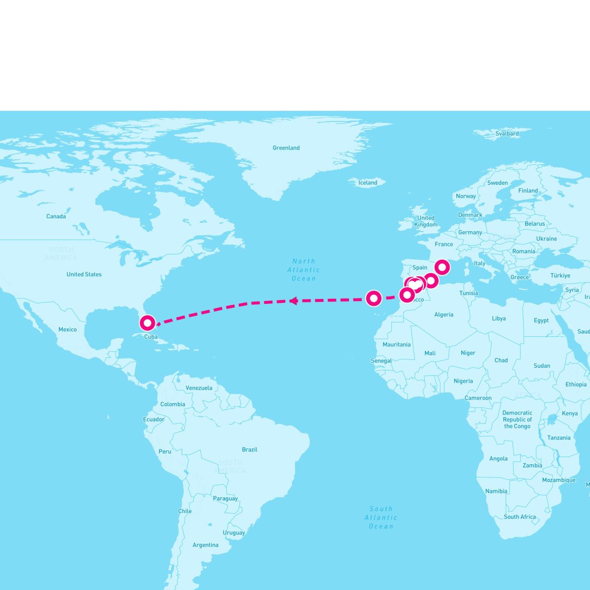 15 Night Transatlantic: Bahamas Spain & Morocco (Barcelona To Miami)