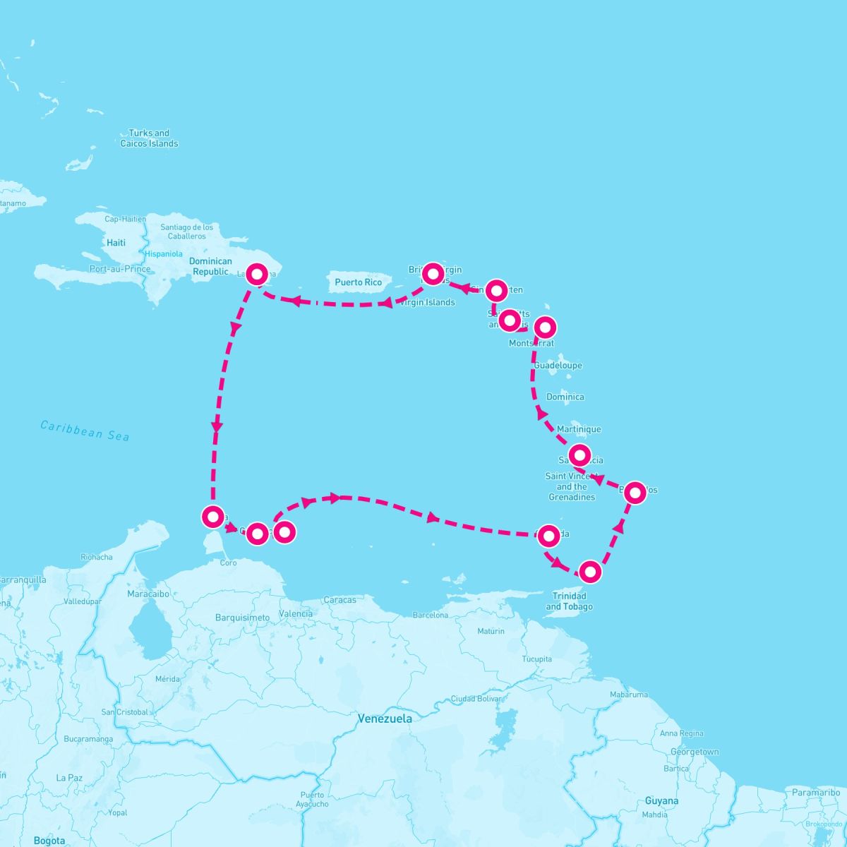 12 Night Caribbean: Punta Cana Aruba & Barbados (La Romana Roundtrip)