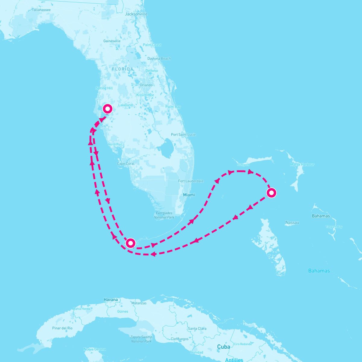 4 Night Bahamas: Great Stirrup Cay & Key West (Tampa Roundtrip)