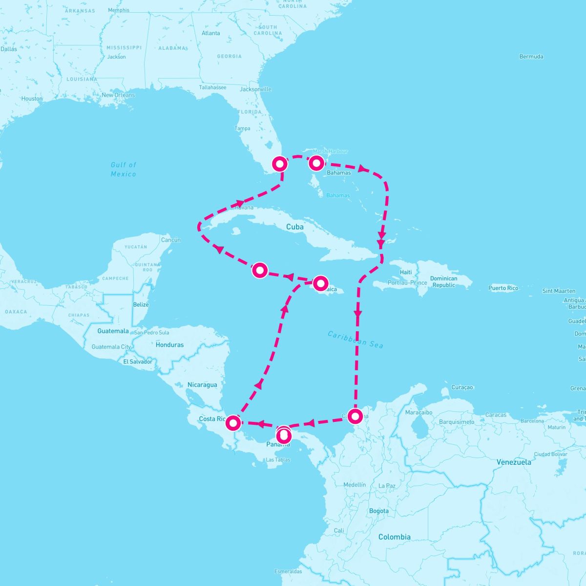 11 Night Panama Canal Partial Transit: Mexico Jamaica & Costa Rica (Miami Roundtrip)
