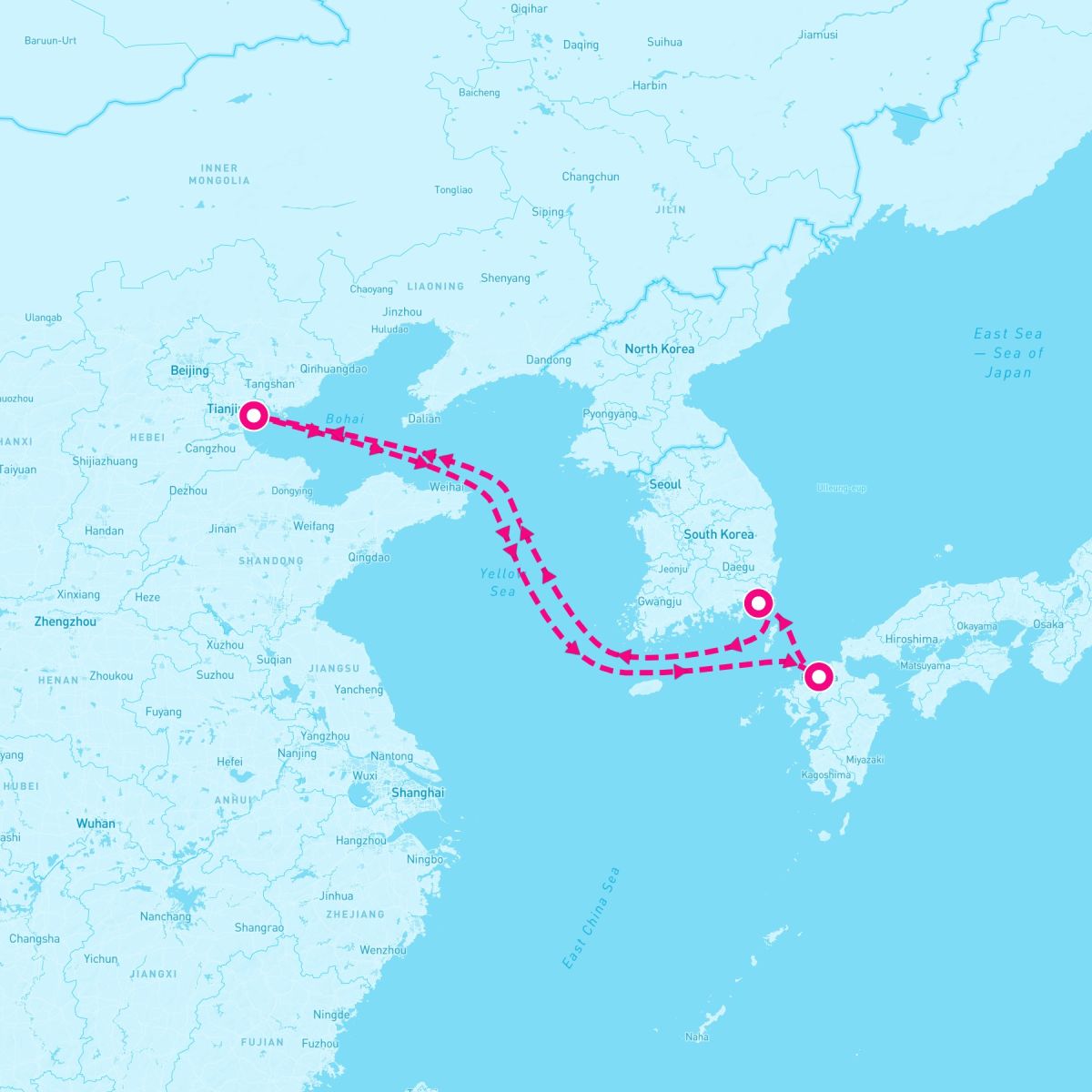 5 Night Fukuoka & Busan (Beijing Roundtrip)