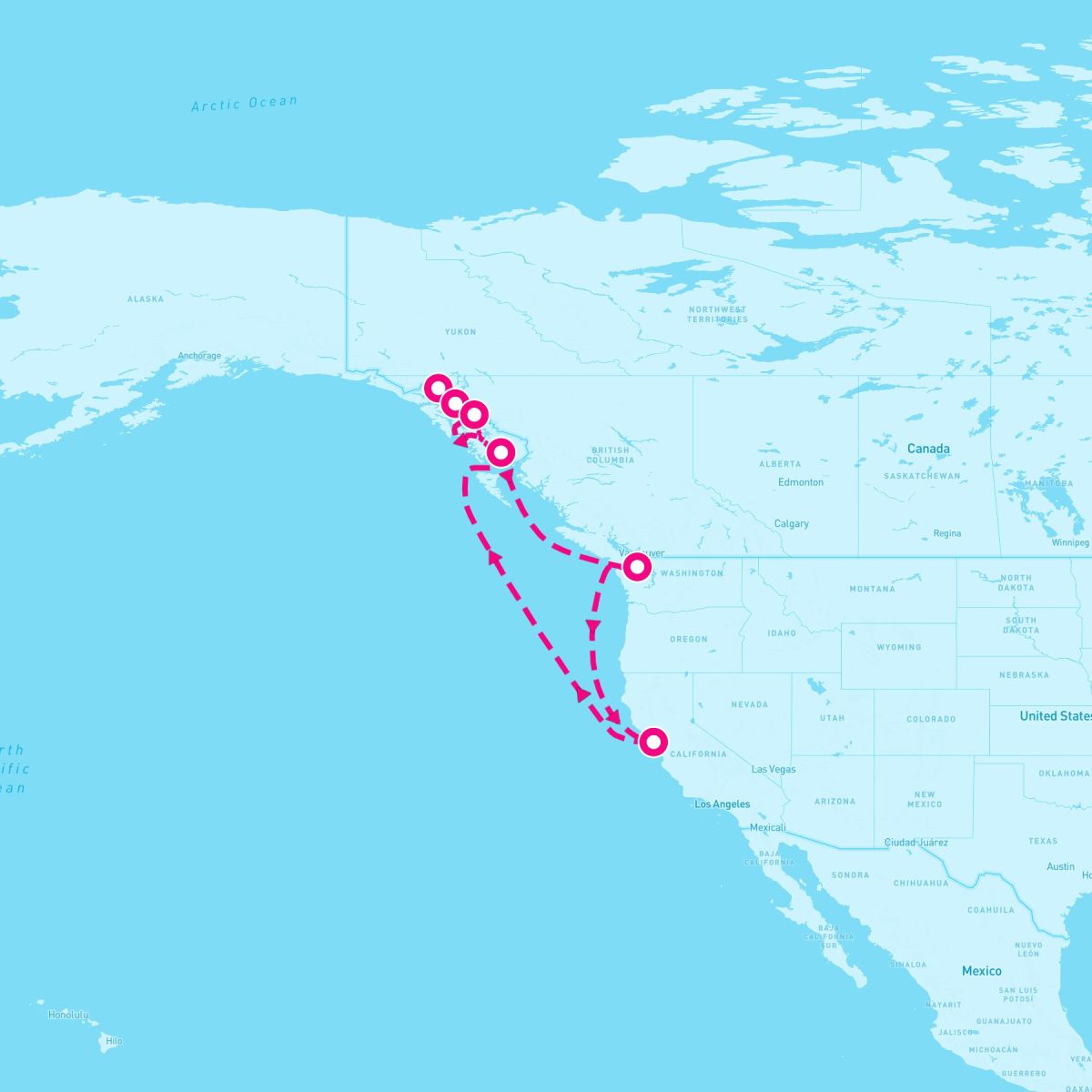 11 Night Alaska Inside Passage (San Francisco Roundtrip)