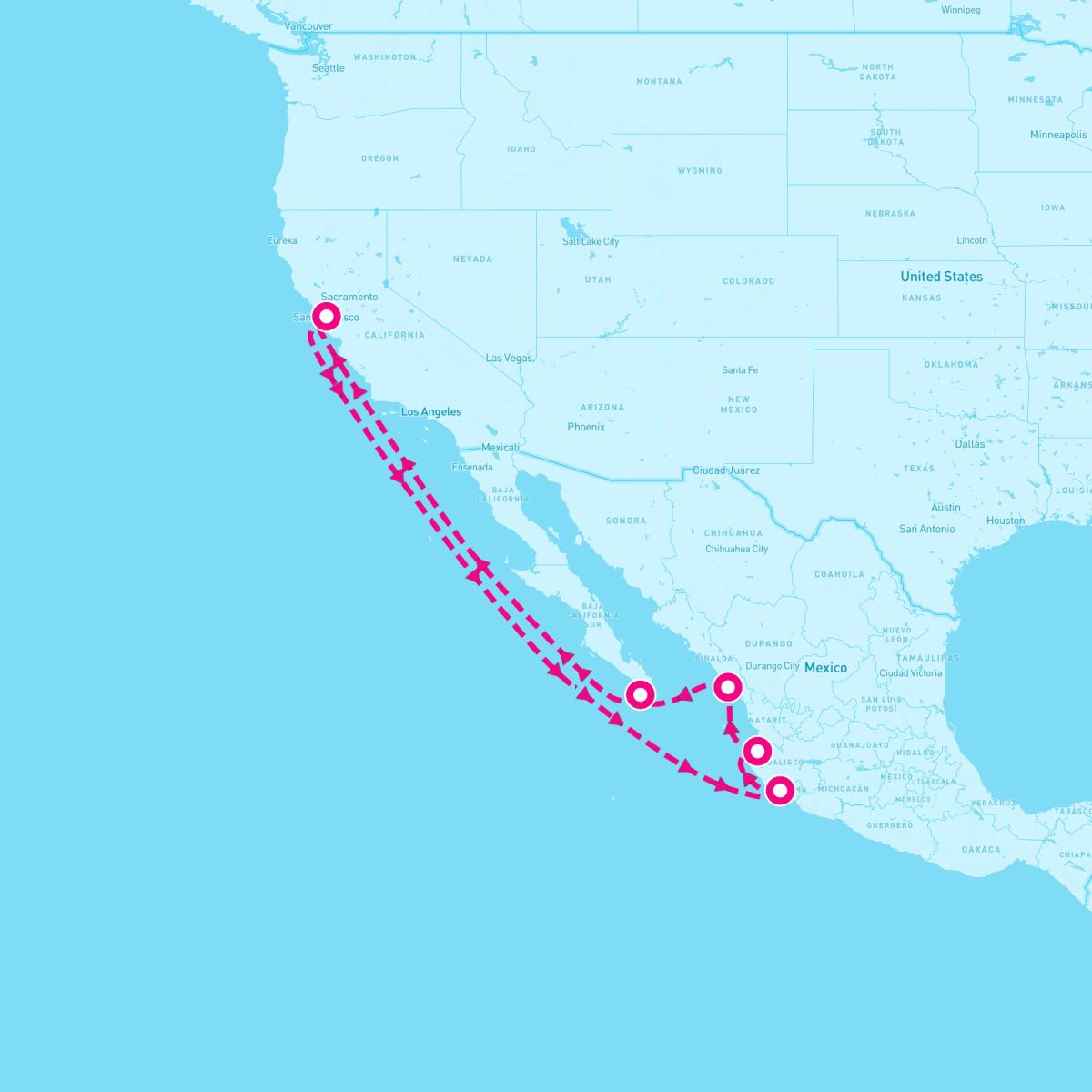 11 Night Mexican Riviera (San Francisco Roundtrip)